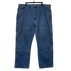 Dickies Double Knee Carpenter 44x30‎ Relaxed Fit Medium Wash Denim Jeans Skater